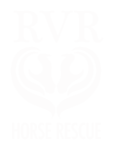 RVR Horse Rescue white logo
